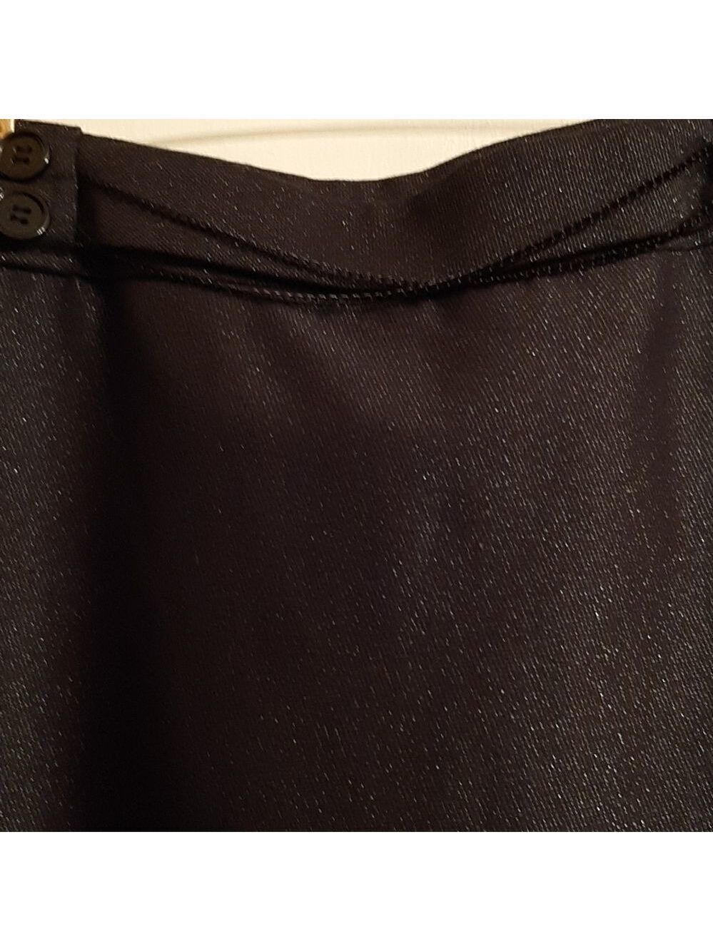 Worthington metallic black skirt